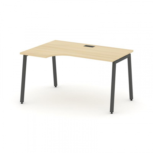 Style Project Стол рабочий эргоном. SN-4A.SPA-002(L) Белый/Металл Антрацит 1580*600/980*750 фото 26