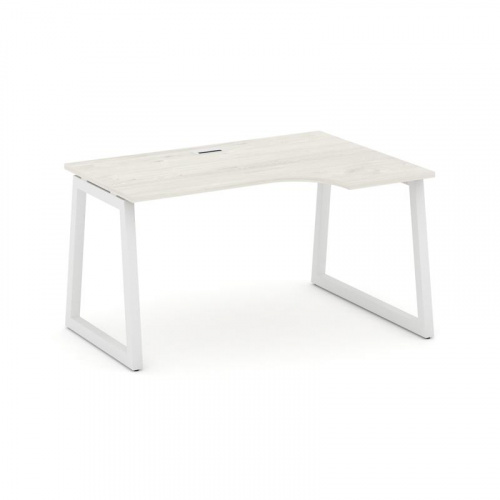 Style Project Стол рабочий эргоном. SN-5T1.SPA-002(R) Акация Лорка/Металл Антрацит/Заглушка Пластик фото 13