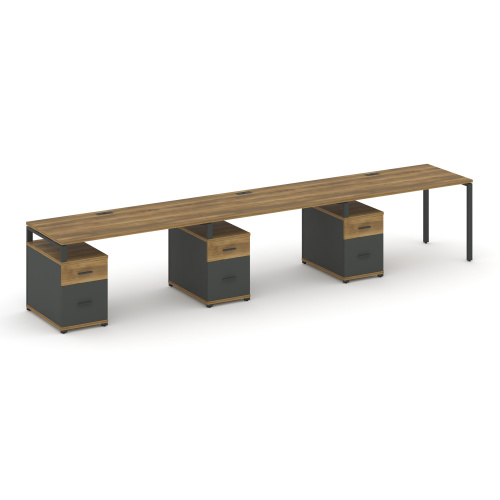 Бенч-система на 3 места с 3 опорными тумбами Concept CN.ORS-346