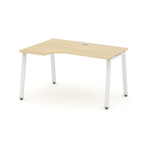 Style Project Стол рабочий эргоном. SN-6A.SPA-012(L) Антрацит/Металл Белый 1580*700/980*750 фото 24