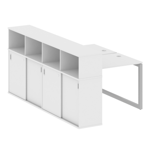 Бенч-система с шкафом-купе на О-обр. м/к Metal System Quattro 50БО.РС-СШК-4.1 фото 11