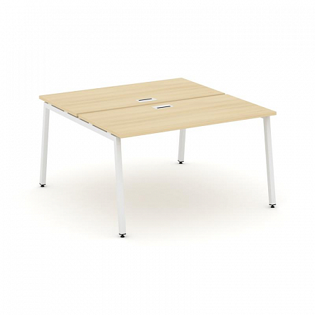 Style Project Рабочая станция 2-х сторон. SN-4A.DRS-024 Акация Лорка/Металл Белый 1580*1632*750