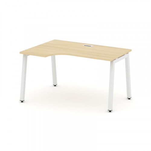 Style Project Стол рабочий эргоном. SN-5A.SPA-001(L) Дуб Наварра/Металл Антрацит 1380*600/980*750 фото 22