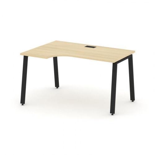 Style Project Стол рабочий эргоном. SN-6A.SPA-012(L) Антрацит/Металл Белый 1580*700/980*750 фото 9