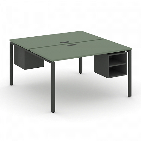 Бенч-система на 2 места с подвесными тумбами Concept CN.DRS-105