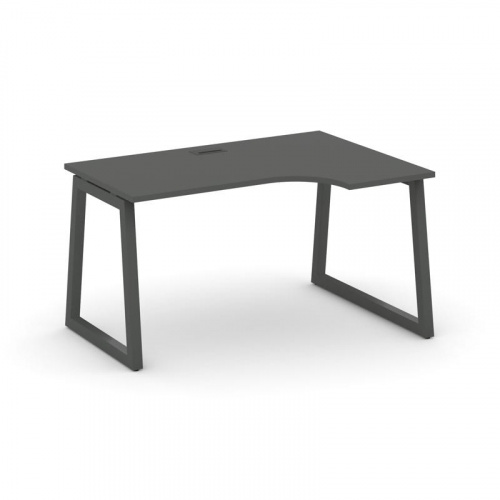 Style Project Стол рабочий эргоном. SN-5T1.SPA-002(R) Акация Лорка/Металл Антрацит/Заглушка Пластик фото 27