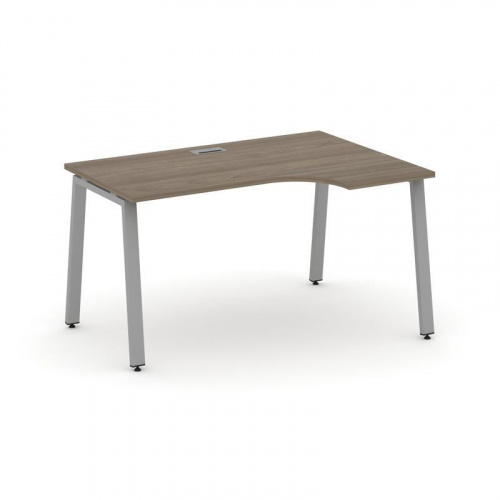 Style Project Стол рабочий эргоном. SN-6A.SPA-021(R) Белый/Металл Антрацит 1380*800/980*750 фото 2