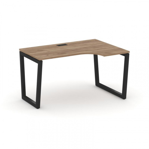 Style Project Стол рабочий эргоном. SN-5T2.SPA-011(R) Акация Лорка/Металл Антрацит/Заглушка Пластик фото 4