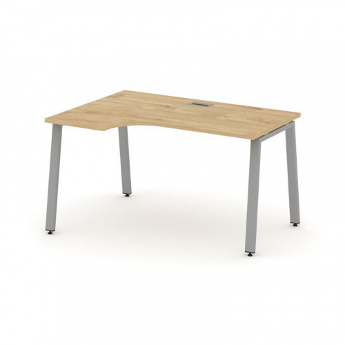 Style Project Стол рабочий эргоном. SN-6A.SPA-012(L) Антрацит/Металл Белый 1580*700/980*750 фото 12