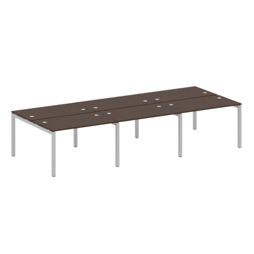 Бенч-система на 6 рабочих мест на П-обр. м/к Metal System Quattro 50БП.СМ-6.2 фото 7