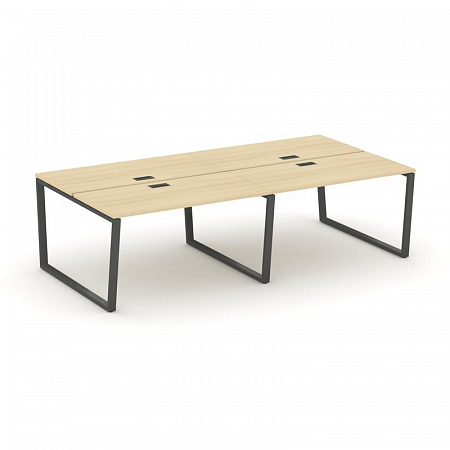 Style Project Рабочая станция 2-х сторон. SN-6T2.DRS-053 Акация Лорка/Металл Антрацит/Заглушка Пласт