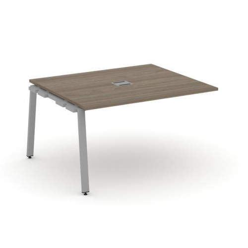 Style Project Проходной наб. элем. перег. стола SN-6A.NSPRG-033 Дуб Наварра/Металл Белый 1380*1180*7 фото 5