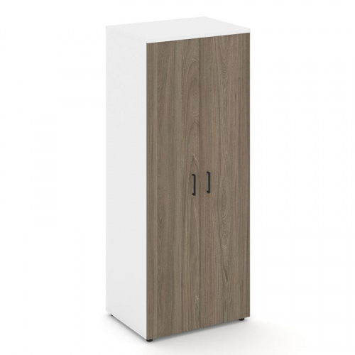 Style Project Гардероб широкий глубокий SN.GB.E-004 Белый/Тиквуд Светлый/Черный Ручки 796*600*1982 фото 2