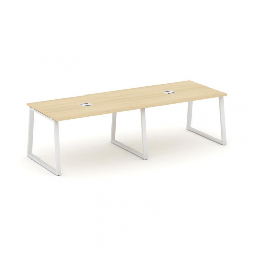 Style Project Стол переговорный SN-6T1.SPRG-013 Акация Лорка/Металл Антрацит/Заглушка Металл Антраци фото 22