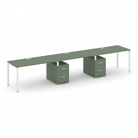 Бенч-система на 3 места с 2 опорными тумбами Concept CN.ORS-337