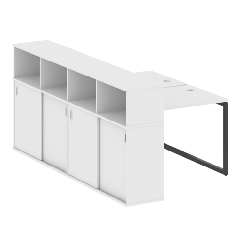 Бенч-система с шкафом-купе на О-обр. м/к Metal System Quattro 40БО.РС-СШК-4.1 фото 7