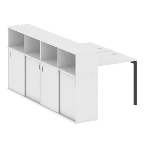 Бенч-система с шкафом-купе на П-обр. м/к Metal System Quattro 40БП.РС-СШК-4.1 фото 13