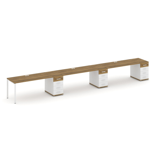 Бенч-система на 3 места с 3 опорными тумбами Concept CN.ORS-444 фото 8