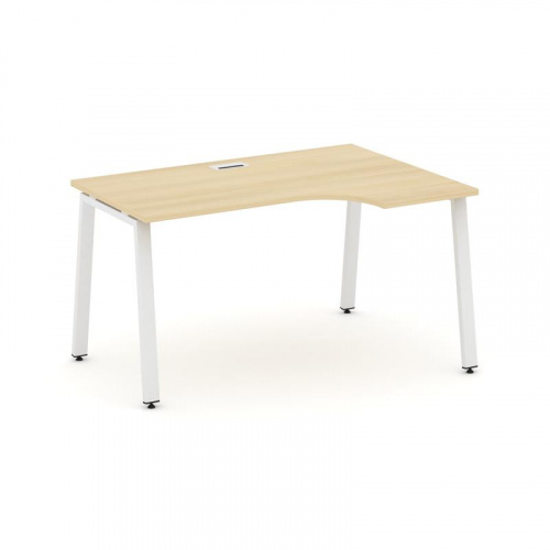 Style Project Стол рабочий эргоном. SN-6A.SPA-021(R) Белый/Металл Антрацит 1380*800/980*750 фото 23