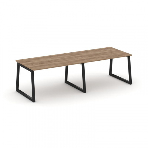 Style Project Стол переговорный SN-5T1.SPRG-013.3 Акация Лорка/Металл Антрацит 2760*980*750 фото 7