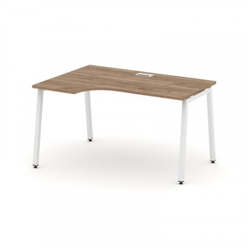 Style Project Стол рабочий эргоном. SN-4A.SPA-002(L) Белый/Металл Антрацит 1580*600/980*750 фото 19