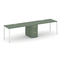 Бенч-система на 2 места с 1 опорной тумбой Concept CN.ORS-406