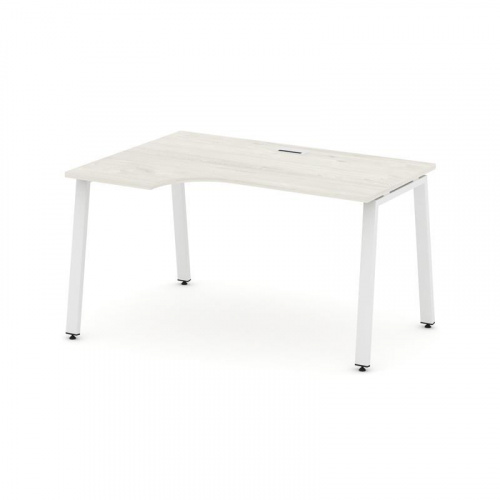 Style Project Стол рабочий эргоном. SN-6A.SPA-012(L) Антрацит/Металл Белый 1580*700/980*750 фото 22