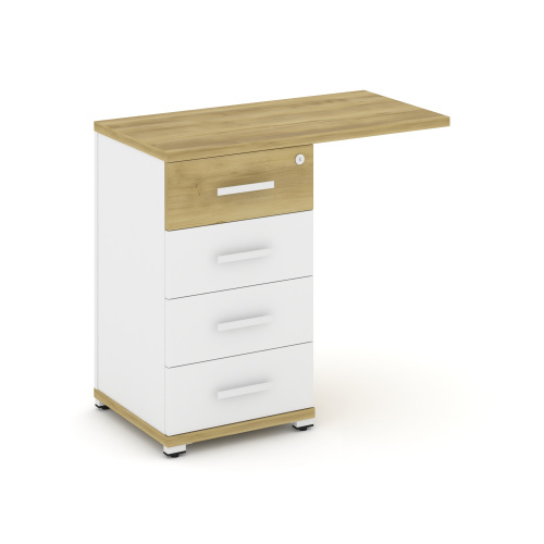 Тумба приставная с 4 ящикам Concept CN.TUS-001 W фото 11