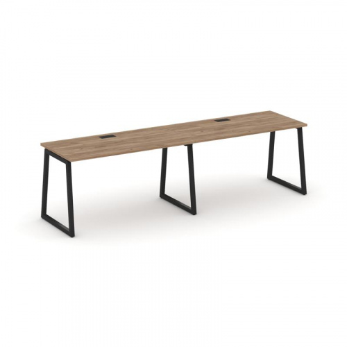 Style Project Рабочая станция 1 сторон. SN-4T1.ORS-003 Акация Лорка/Металл Антрацит/Заглушка Пластик фото 7