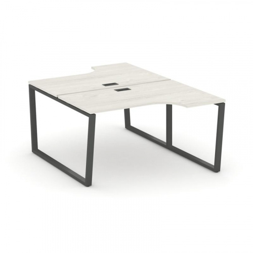 Style Project Рабочая станция эргоном. SN-6T2.DRPA-022 Акация Лорка/Металл Антрацит/Заглушка Пластик фото 24