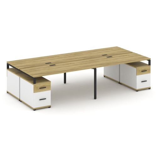 Бенч-система на 4 места с 2 опорными тумбами Concept CN.DRS-332 фото 6