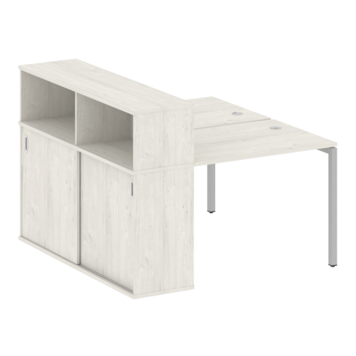 Бенч-система с шкафом-купе на П-обр. м/к Metal System Quattro 40БП.РС-СШК-2.1 фото 6