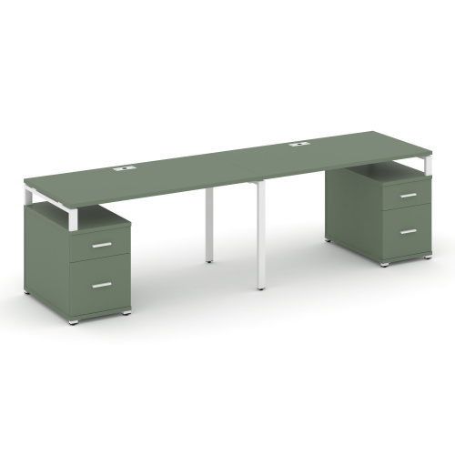 Бенч-система на 2 места с 2 опорными тумбами Concept CN.ORS-324