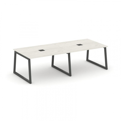 Style Project Стол переговорный SN-5T1.SPRG-043 Акация Лорка/Металл Антрацит/Заглушка Металл Антраци фото 24