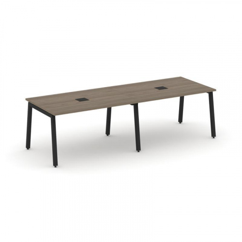 Style Project Стол переговорный SN-5A.SPRG-012 Дуб Табак/Металл Белый 2360*980*750 фото 3