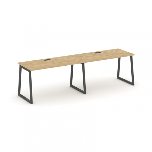 Style Project Рабочая станция 1 сторон. SN-4T1.ORS-003 Акация Лорка/Металл Антрацит/Заглушка Пластик фото 11