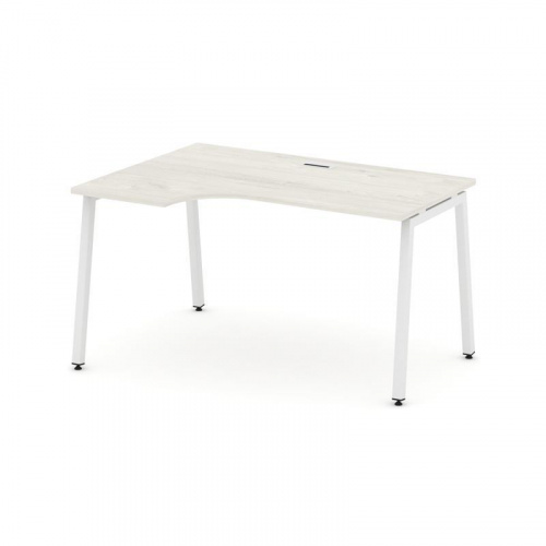 Style Project Стол рабочий эргоном. SN-4A.SPA-002(L) Белый/Металл Антрацит 1580*600/980*750 фото 23
