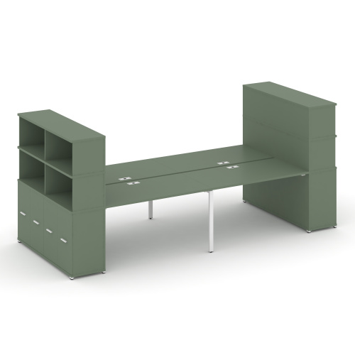 Бенч-система с опорными распашными шкафами Concept CN.DRS-275