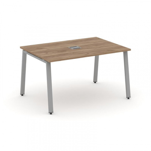 Style Project Стол переговорный SN-6A.SPRG-003 Дуб Табак/Металл Белый 1380*980*750