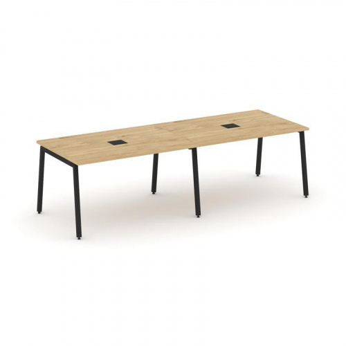 Style Project Стол переговорный SN-4A.SPRG-011 Дуб Табак/Металл Белый 1960*980*750 фото 6