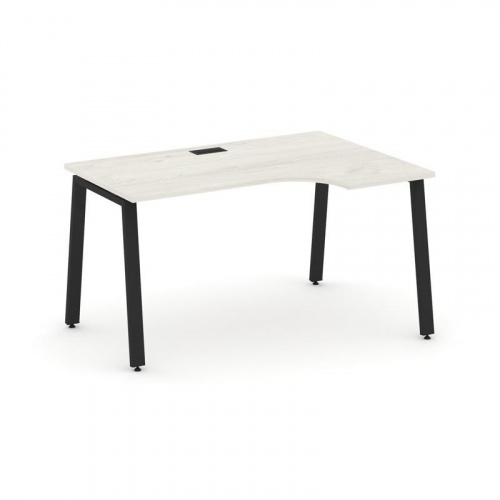 Style Project Стол рабочий эргоном. SN-6A.SPA-021(R) Белый/Металл Антрацит 1380*800/980*750 фото 8