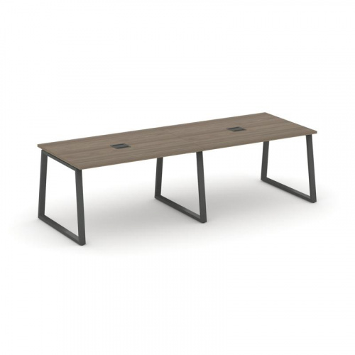 Style Project Стол переговорный SN-6T1.SPRG-013 Акация Лорка/Металл Антрацит/Заглушка Металл Антраци фото 25