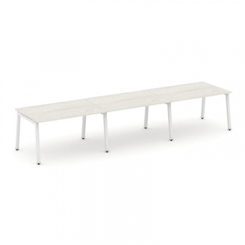 Style Project Стол переговорный SN-5A.SPRG-023.3 Дуб Наварра/Металл Белый 4410*980*750 фото 28
