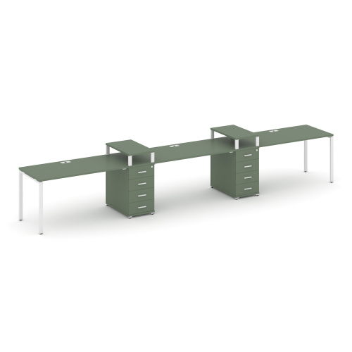 Бенч-система на 3 места с 2 опорными тумбами Concept CN.ORS-451