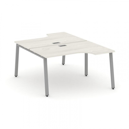 Style Project Рабочая станция эргоном. SN-6A.DRPA-021 Акация Лорка/Металл Белый 1380*1632/1992*750 фото 5