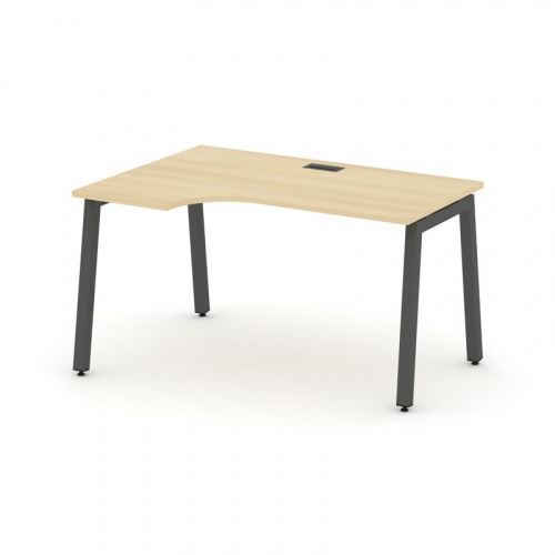 Style Project Стол рабочий эргоном. SN-5A.SPA-001(L) Дуб Наварра/Металл Антрацит 1380*600/980*750 фото 21