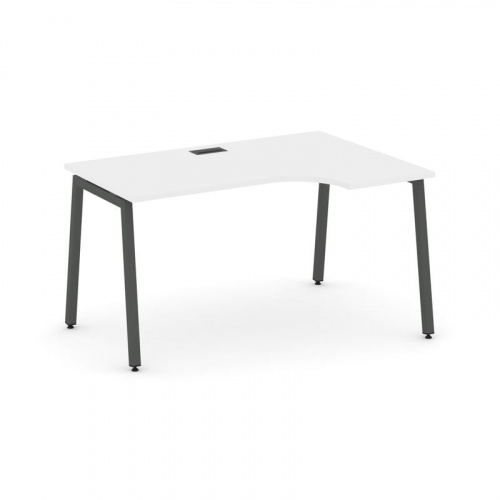 Style Project Стол рабочий эргоном. SN-4A.SPA-011(R) Антрацит/Металл Антрацит 1380*700/980*750 фото 20