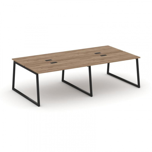 Style Project Рабочая станция 2-х сторон. SN-4T1.DRS-051 Акация Лорка/Металл Антрацит/Заглушка Пласт фото 4