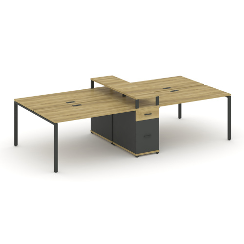 Бенч-система на 4 места с 1 опорной тумбой Concept CN.DRS-437 фото 4