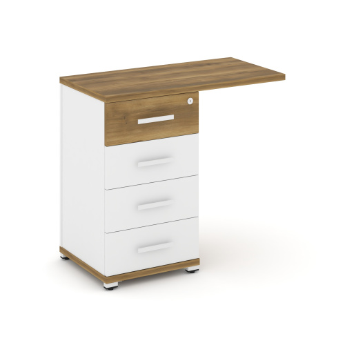 Тумба приставная с 4 ящикам Concept CN.TUS-001 W фото 8